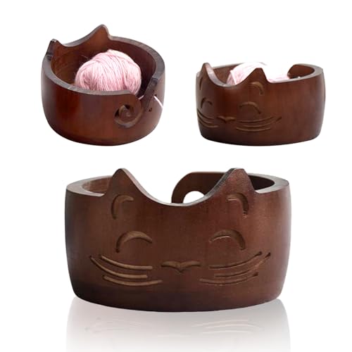 Holzsammlung Garnschale Holz, Wollschale Garnschale für Wolle, Strickschale für Wolle aus Holzgarn, Häkelschalen für Garn, Handarbeitskorb Strickkorb, Garnschüssel zum Häkeln und Stricken, 17 x 10 cm Holzsammlung Garnschale Holz, Wollschale Garnschale für Wolle, Strickschale für Wolle aus Holzgarn, Häkelschalen für Garn, Handarbeitskorb Strickkorb, Garnschüssel zum Häkeln und Stricken, 17 x 10 cm von Holzsammlung