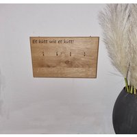Eckiges Schlüsselbrett Personalisierbar von Holzschmiede24