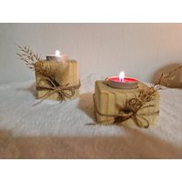 Teelichthalter Aus Holz, Kerzenhalter Für Teelichter Teelichthalter Aus Holz, Kerzenhalter Für Teelichter von Holzschmiede24