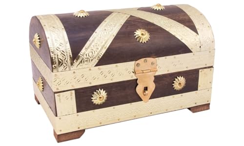 Truhe Piratenkönig aus Holz (mittel) von Holzspielerei