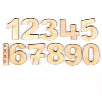 Schreibschrift Zahlen 1 2 3 4 5 6 7 8 9 0 Für Kinder Zum Schreiben Lernen Aus 3mm Starkem Holz, cm Oder Hoch, 11 Ziffern von HolzteilchenDIY