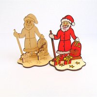 Weihnachtsmann Basteln Nikolaus Holz Kreatives Set Für Kinder, Weihnachtsdeko Selbst Gestalten Weihnachtsmann Basteln Nikolaus Holz Kreatives Set Für Kinder, Weihnachtsdeko Selbst Gestalten von HolzteilchenDIY