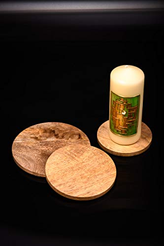 Kerzenteller aus Holz, Naturfarbe Ø 14 cm Kerzenteller aus Holz, Naturfarbe Ø 14 cm von Piattino