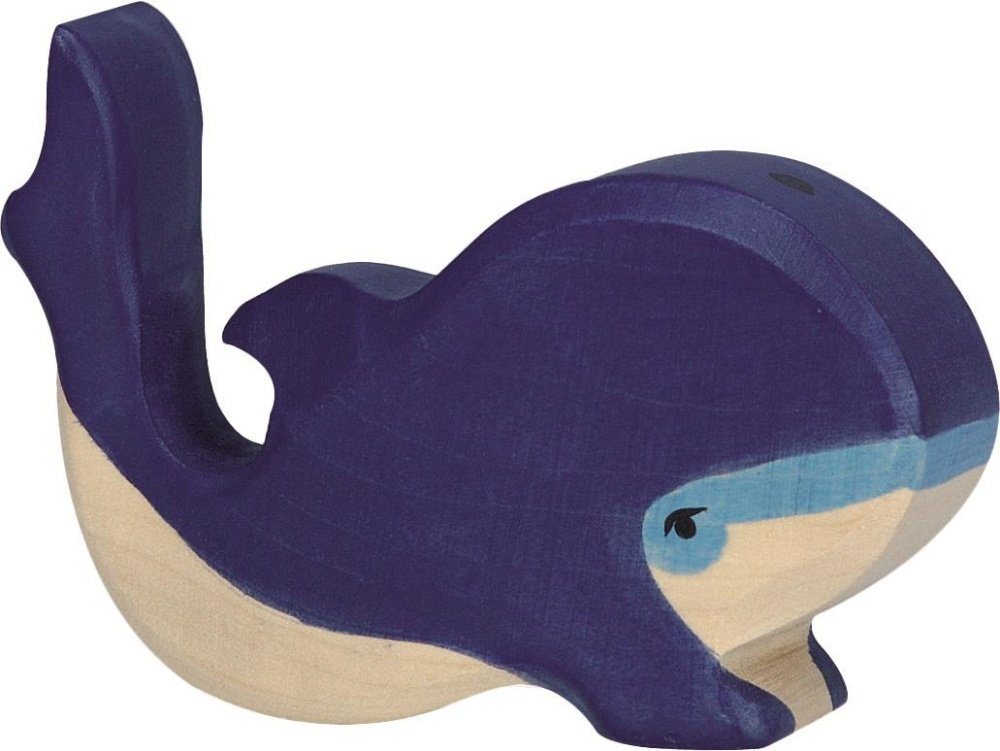 Holztiger Tierfigur HOLZTIGER Blauwal aus Holz - klein von Holztiger