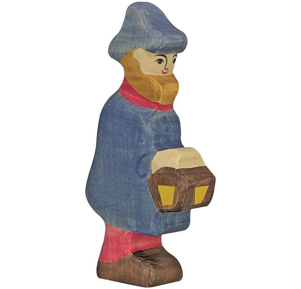 Holztiger Tierfigur HOLZTIGER Hirte mit Lampe aus Holz von Holztiger