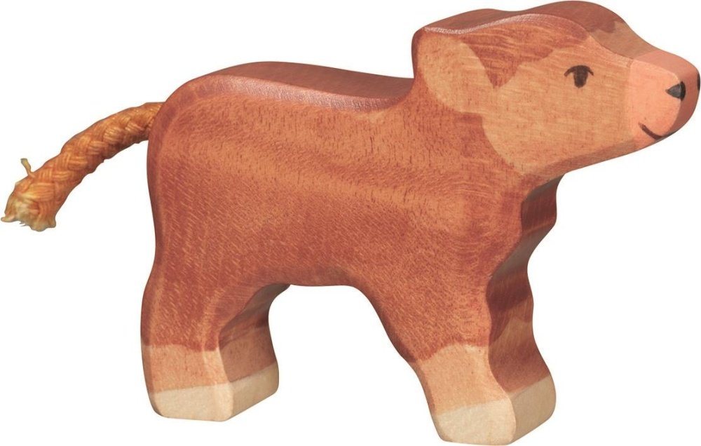 Holztiger Tierfigur HOLZTIGER Schottisches Hochlandkalb aus Holz - klein von Holztiger