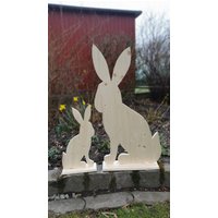 xxl Holzhase Aus Fichte/Tanne in 2 Größen, Osterhase, Dekohase xxl Holzhase Aus Fichte/Tanne in 2 Größen, Osterhase, Dekohase von HolztraumeHolthoefer