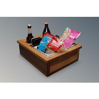 Couchbar Aus Massivem Eichenholz - Snack- Und Getränkehalter | Snackbar Für Filmabende Handgefertigt von HolztraumDesignDE