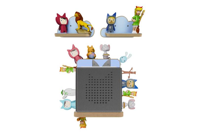 Holzura Kinderregal Holzura Starterset Regal für Toniebox für Toniefiguren und Ladestation von Holzura