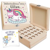 Milchzahndose Als Geschenk Zur Geburt, Personalisierte Zahndose Mit Name, Zahnfee von Holzura