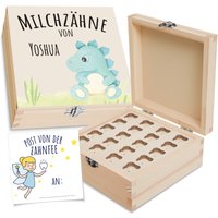 Zahnfee-Dose Aus Holz Mit Wunschnamen - Erinnerungsbox Für Die Ersten Zähnchen, Zahnbox von Holzura