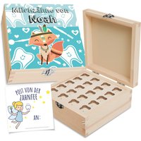 Zahnfee-Dose Aus Holz Mit Wunschnamen - Erinnerungsbox Für Die Ersten Zähnchen, Zahnbox Zahnfee-Dose Aus Holz Mit Wunschnamen - Erinnerungsbox Für Die Ersten Zähnchen, Zahnbox von Holzura