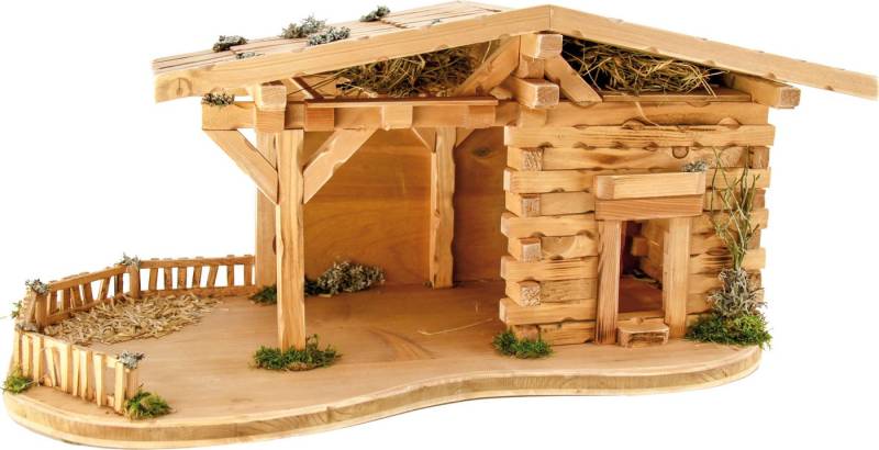 Holzwaren Wasmer Krippe Krippenstall "Blockhaus" Holzwaren Wasmer Krippe Krippenstall "Blockhaus" von Holzwaren Wasmer