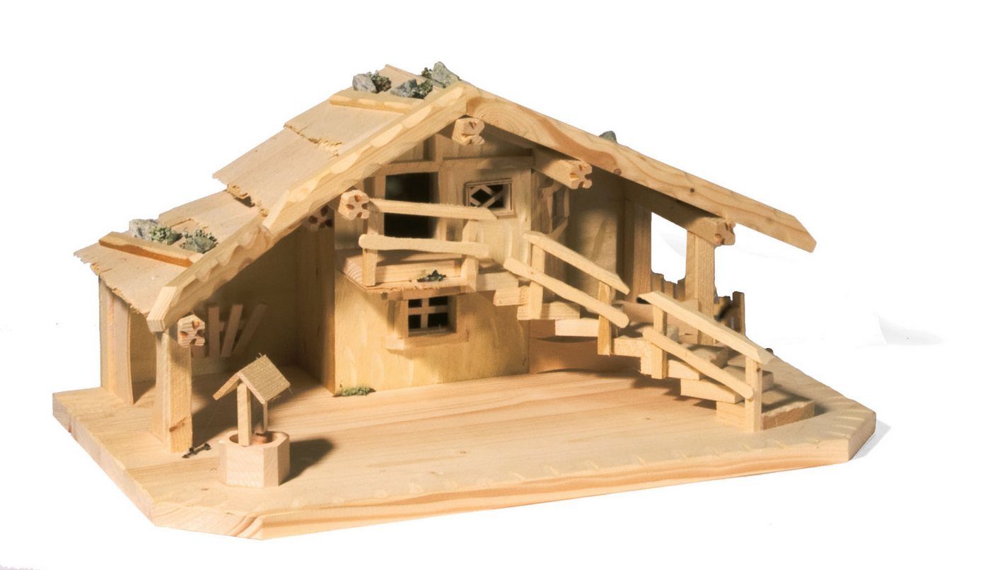 Holzwaren Wasmer Krippe Krippenstall "Treppe" klein Holzwaren Wasmer Krippe Krippenstall "Treppe" klein von Holzwaren Wasmer