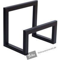 Handgefertigter Schallplattenständer "Silvia" | Vinylhalter Industrielles Design Stabile Und Robuste Konstruktion von Holzwarenwelt