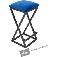 Hocker Barhocker Barstuhl 60x30x30cm Serie "Sebastiano" Verschiedene Farbgestaltungen von Holzwarenwelt