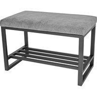 Industrielle Sitzbank Loft-Stil Möbel Stahl Metallbank Für Schuhe Eingangsbank Schuhbank Gepolsterte von Holzwarenwelt