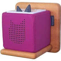 Tonieboxhalterung Klein Aus Massivholz Buche, Toniebox Regal Für Box Und Ladestation. Handgemacht Erweiterbar. Unsichtbare Befestigung von HolzwerkenUndMehr