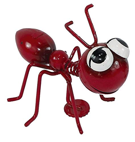 Holzwurm 2 Ameisen aus Metall mit Magnet, 7 x 7,5 x 8,5 cm, rot, f. Haus und Garten… von Holzwurm