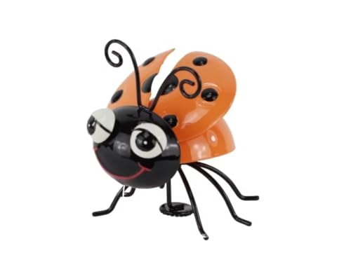 Holzwurm Dekofigur Metall Biene oder Käfer (Käfer Orange) von Holzwurm