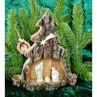 Rinden - Baumkrippe, Mit Naturbelassener Rinde Rinden - Baumkrippe, Mit Naturbelassener Rinde von HolzwurmHandwerk