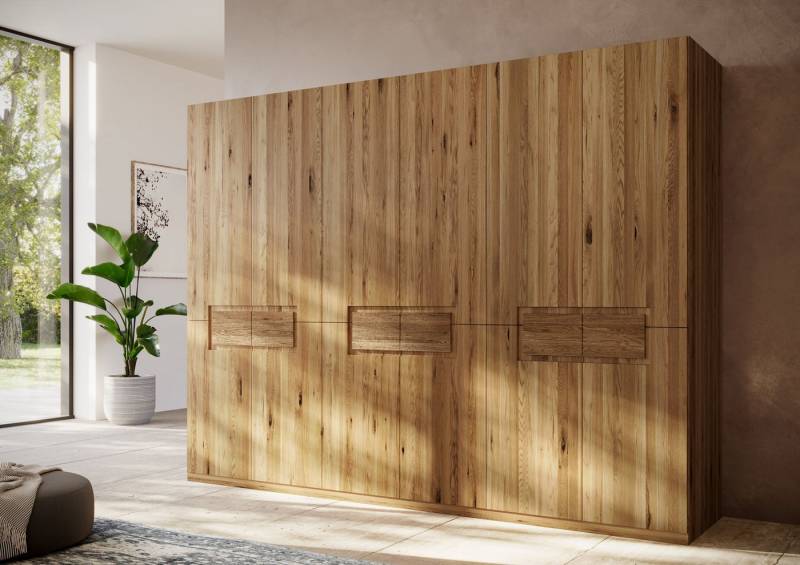 Home affaire Kleiderschrank Ambroise aus Wildeiche, erhältlich in verschiedenen Breiten Massivholz-Kleiderschrank, im 50 cm Raster planbar von Home affaire