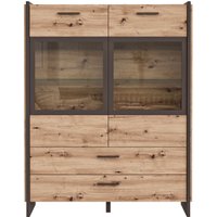 Hom´in Highboardvitrine FLASH, Holznachbildung von Hom´in