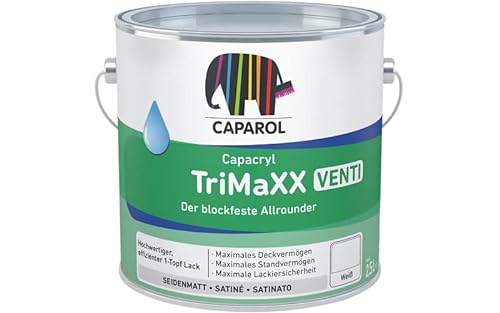 Caparol Capacryl TriMaXX Venti, weiss, 2,5 Liter Wasserbasis von Homa