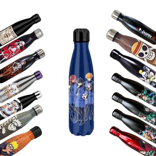 Homadict – Thermosflasche Blue Lock – Trinkflasche aus Edelstahl – Hält heiß und kalt 12 Stunden – Sport, Reisen, Alltag, 500 ml, BPA-frei, offizielles Lizenzprodukt Homadict – Thermosflasche Blue Lock – Trinkflasche aus Edelstahl – Hält heiß und kalt 12 Stunden – Sport, Reisen, Alltag, 500 ml, BPA-frei, offizielles Lizenzprodukt von HÔMADICT