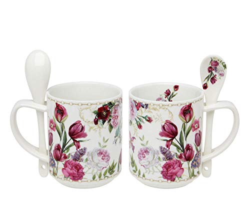 Atosa – 40923 – b/f. Tasse 12 x 9,7 cm weiß von Homania