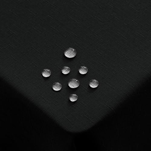 Homaxy Leinendeckeoptik Tischdecke Abwaschbar Eckig 130x160cm, Tischtuch Leinendecke Wasserabweisend Abwischbare, Lotuseffekt Schmutzabweisend Tischwäsche Tafeldecke, Schwarz Homaxy Leinendeckeoptik Tischdecke Abwaschbar Eckig 130x160cm, Tischtuch Leinendecke Wasserabweisend Abwischbare, Lotuseffekt Schmutzabweisend Tischwäsche Tafeldecke, Schwarz von Homaxy