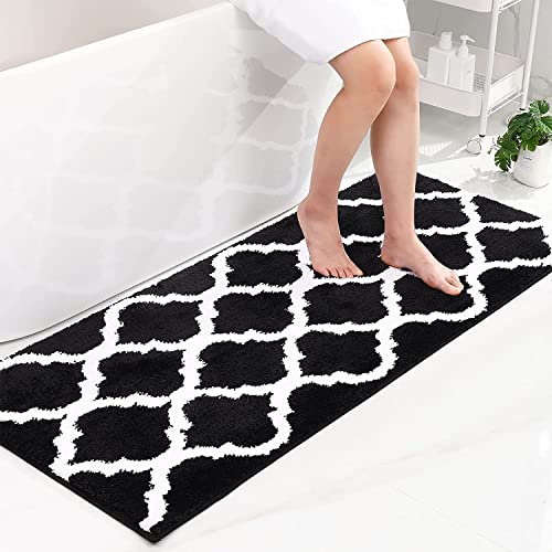 Homaxy rutschfest Badematte Badezimmerteppich Waschbar Hochflor Badteppich Flauschige Mikrofaser Badvorleger- 60 x 120 cm, Schwarz Homaxy rutschfest Badematte Badezimmerteppich Waschbar Hochflor Badteppich Flauschige Mikrofaser Badvorleger- 60 x 120 cm, Schwarz von Homaxy