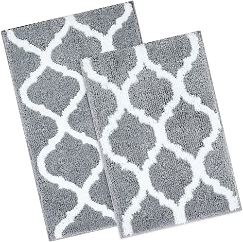 Homaxy rutschfest Badematten Set 2 teilig Weich Hochflor Badezimmerteppich Set Mikrofaser Badvorleger Badteppich Set 2teilig –Grau,40 x 60 cm + 50 x 76 cm Homaxy rutschfest Badematten Set 2 teilig Weich Hochflor Badezimmerteppich Set Mikrofaser Badvorleger Badteppich Set 2teilig –Grau,40 x 60 cm + 50 x 76 cm von Homaxy