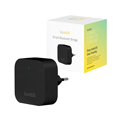 Hombli Smart Bluetooth Bridge für Bewegungsmelder und Kontaktsensor, 50 m WLAN- und 90 m Bluetooth-Reichweite, kompatibel mit Google, Alexa, Siri von Hombli