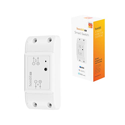 Hombli Smart Schalter Pro | Rerngesteuertes WLAN Schaltmodul | 90-250V, Bis Zu 10A (max) und 2200W (max) | Timer Funktion | Sprachsteuerung via Alexa, Google Home Steuerung via Hombli App von Hombli