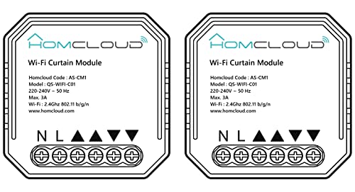Homcloud 2er Pack Wi-Fi Smart Shutter Modul für 503 Elektrokasten, steuerbar über APP, Alexa oder Google Homcloud 2er Pack Wi-Fi Smart Shutter Modul für 503 Elektrokasten, steuerbar über APP, Alexa oder Google von Homcloud