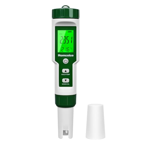 Homcoice PH Messgerät 4 in 1 pH H2 ORP Temperatur Tester multifunktional 0,01 hochpräzise IP67 wasserdichter digitaler Wasserqualitätstester mit ATC-Funktion Homcoice PH Messgerät 4 in 1 pH H2 ORP Temperatur Tester multifunktional 0,01 hochpräzise IP67 wasserdichter digitaler Wasserqualitätstester mit ATC-Funktion von Homcoice