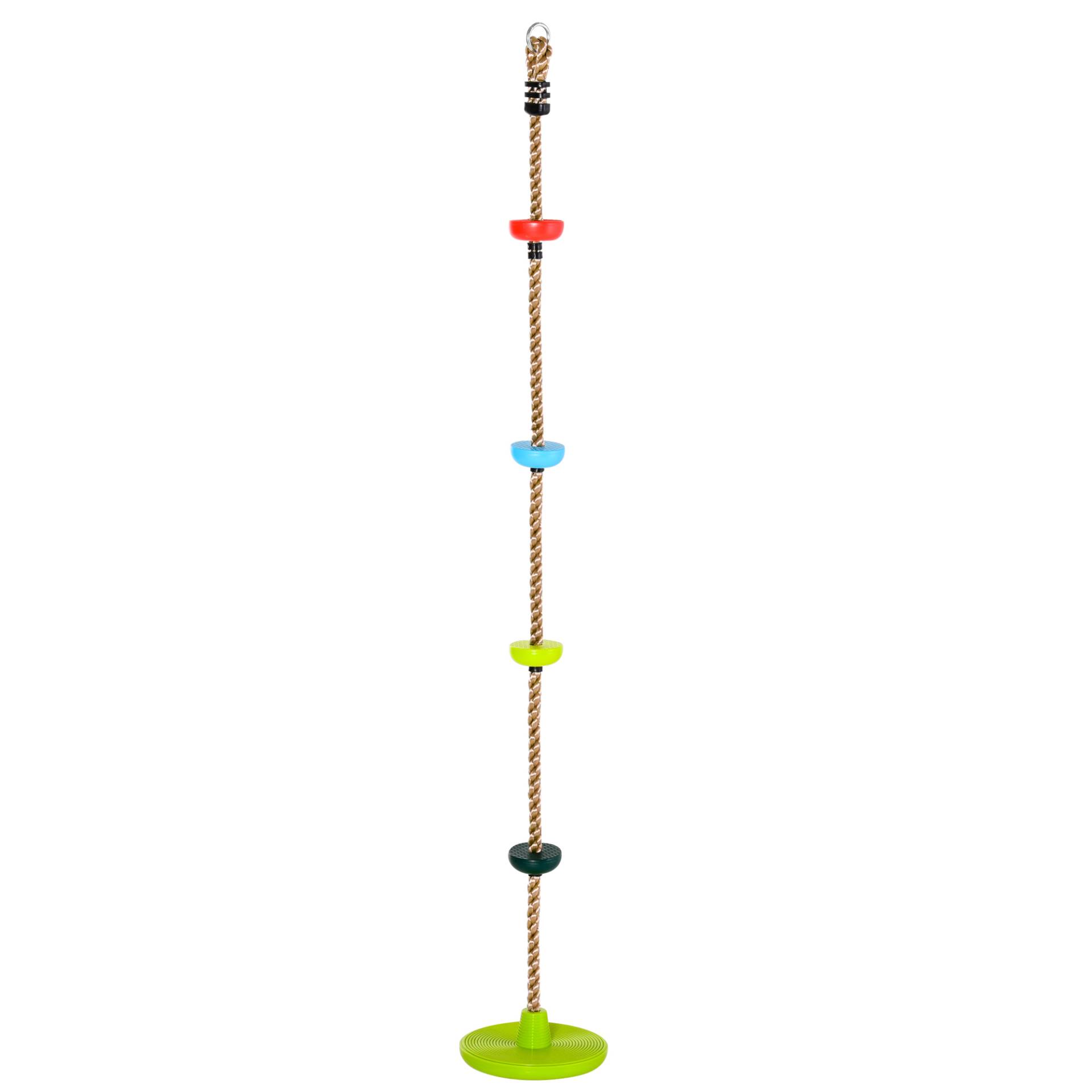 Corda per arrampicata regolabile per bambini 3-12 anni pp multicolore von Homcom