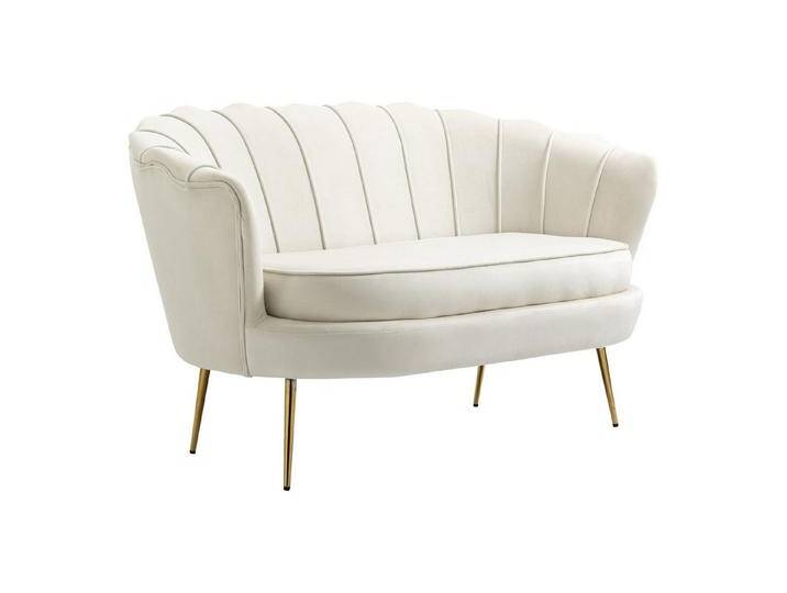 HOMCOM 2-Sitzer Sofa, Couch mit Armlehne, Samtopik, Doppelsofa bis 150 kg belastbar, Polstersofa 1 Teile, für Wohnzimmer, Schlafzimmer HOMCOM 2-Sitzer Sofa, Couch mit Armlehne, Samtopik, Doppelsofa bis 150 kg belastbar, Polstersofa 1 Teile, für Wohnzimmer, Schlafzimmer von Homcom