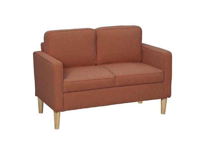 HOMCOM 2-Sitzer Sofa klein Couch mit Armlehne, Stauraum, Loungesofa 1 Teile, für Wohnzimmer, Schlafzimmer, 117 x 63 x 79 cm, Rosa, rosa HOMCOM 2-Sitzer Sofa klein Couch mit Armlehne, Stauraum, Loungesofa 1 Teile, für Wohnzimmer, Schlafzimmer, 117 x 63 x 79 cm, Rosa, rosa von Homcom