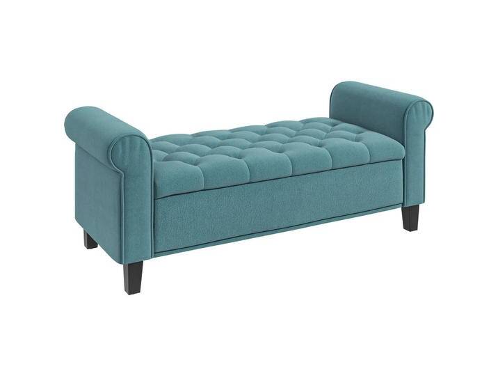 HOMCOM POLSTERBANK,, Grün, Kunststoff, 48.5x57x126 cm, Esszimmer, Bänke, Sitzbänke von Homcom