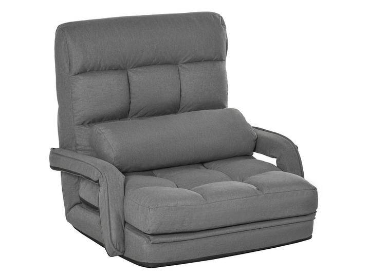 HOMCOM BODENSTUHL, Dunkelgrau, Kunststoff, 62x70x78 cm, Wohnzimmer, Sessel, Schlafsessel von Homcom