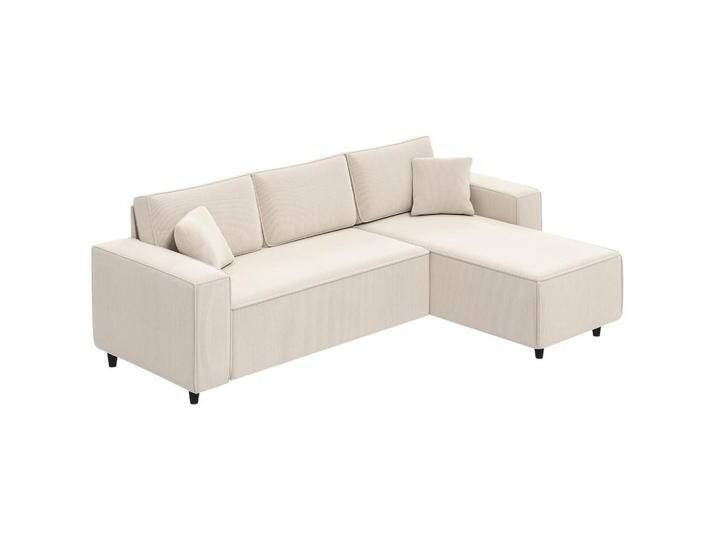 HOMCOM ECKSOFA, Weiß, Kunststoff, 241x153 cm, Wohnzimmer, Sofas & Couches, Wohnlandschaften, Ecksofas von Homcom
