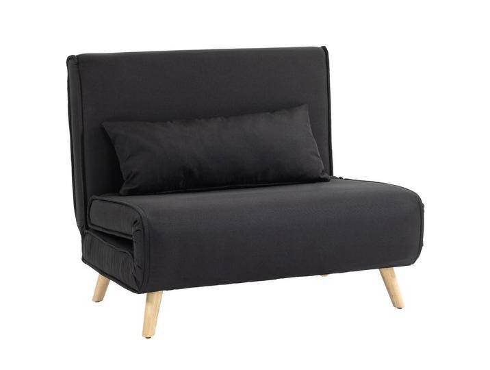 HOMCOM EINZELSOFA,, Schwarz, 78x80x94 cm, Wohnzimmer, Sofas & Couches, Schlafsofas HOMCOM EINZELSOFA,, Schwarz, 78x80x94 cm, Wohnzimmer, Sofas & Couches, Schlafsofas von Homcom