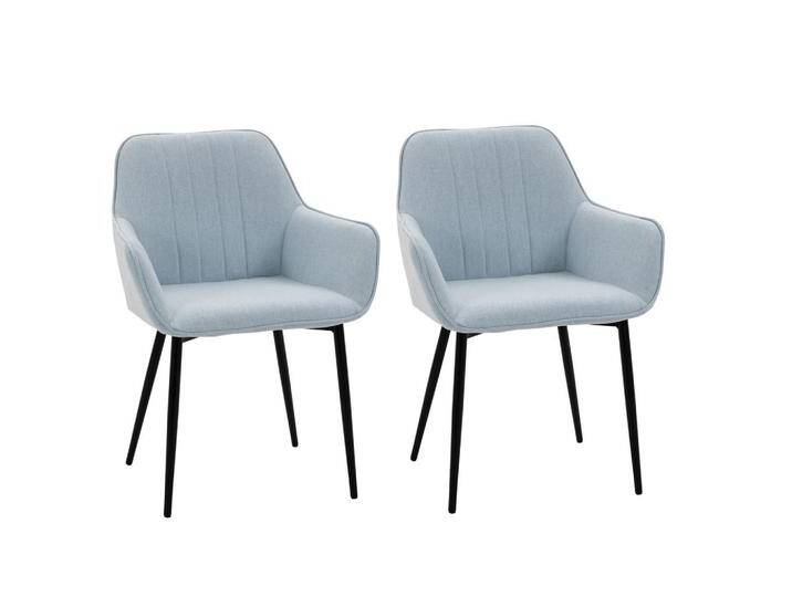 HOMCOM ESSZIMMERSTÜHLE,, Blau, 56.5x81x59.5 cm, Esszimmer, Stühle, Esszimmerstühle, Armlehnenstühle HOMCOM ESSZIMMERSTÜHLE,, Blau, 56.5x81x59.5 cm, Esszimmer, Stühle, Esszimmerstühle, Armlehnenstühle von Homcom