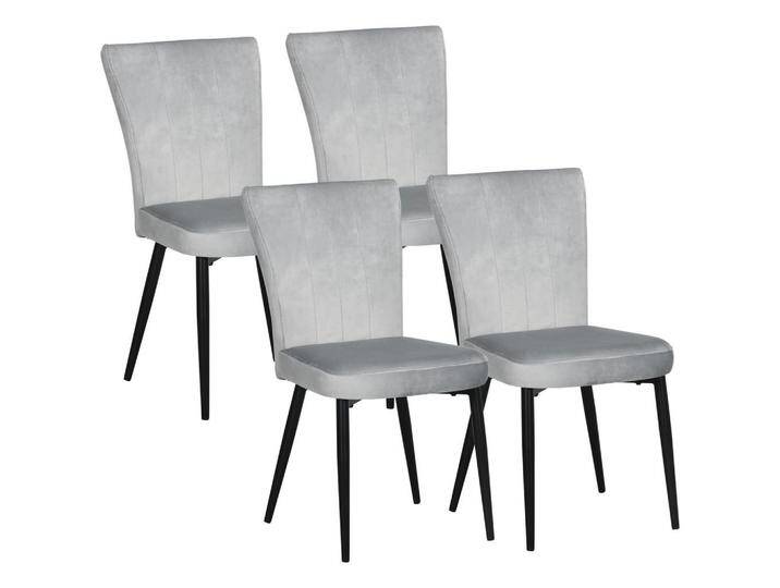 HOMCOM ESSZIMMERSTUHL,, Grau, Kunststoff, 65x87x46 cm, Esszimmer, Stühle, Esszimmerstühle, Vierfußstühle von Homcom