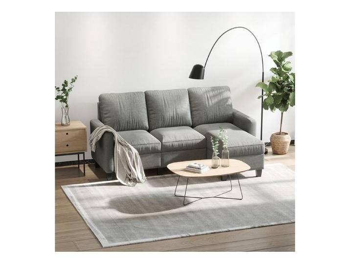 HOMCOM Ecksofa Ecksofa, Eckcouch in L-Form, Eckgarnitur, 3-Sitzer-Sofa 1 Teile, für Wohnzimmer, Hellgrau, grau HOMCOM Ecksofa Ecksofa, Eckcouch in L-Form, Eckgarnitur, 3-Sitzer-Sofa 1 Teile, für Wohnzimmer, Hellgrau, grau von Homcom