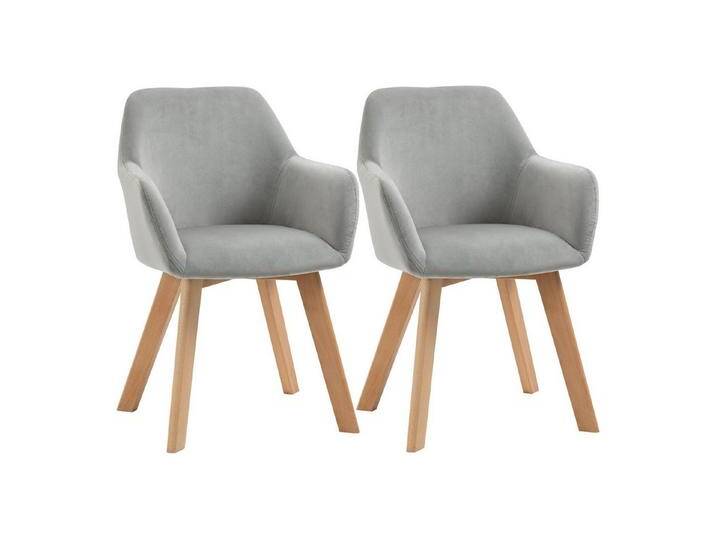 HOMCOM Esszimmerstuhl Küchenstuhl mit Armlehne, Rückenlehne von Homcom