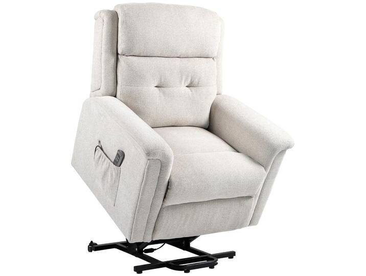 HOMCOM FERNSEHSESSEL, Creme, Kunststoff, 87x108x92 cm, Wohnzimmer, Sessel, Fernsehsessel von Homcom