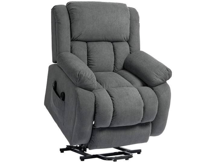 HOMCOM FERNSEHSESSEL, Grau, 104x100x93 cm, Wohnzimmer, Sessel, Fernsehsessel von Homcom